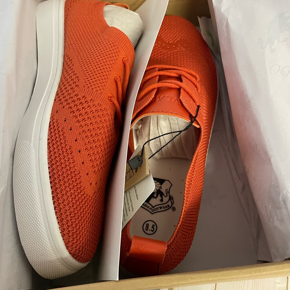Vibrant Orange Women's Sneakers new in box